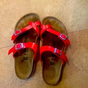 Birkenstock red mayari sz 37
